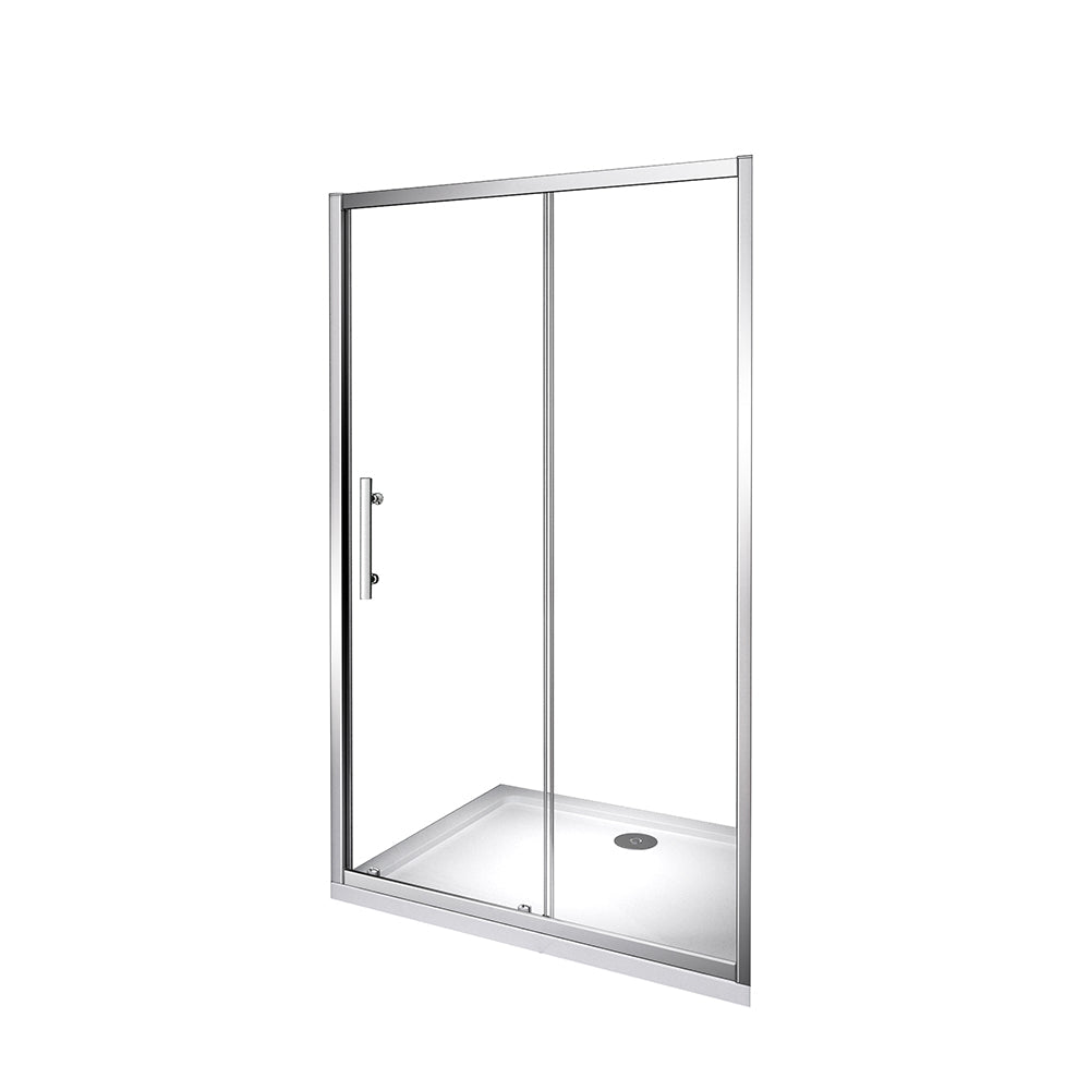 Milano Portland - Frameless Sliding Door Shower Enclosure - Choice of Sizes  and Side Panel