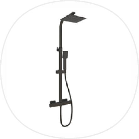 Aica thermostatic shower unit