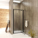 Bathroom Black Pivot Shower,SHOWER Door black,Pivot shower Enclosure, AICA Shower Cubicle