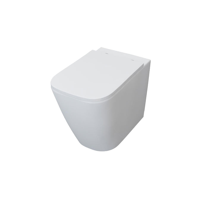 AICA Bathroom Back To Wall Toilet Pan WC Soft Close Seat (UF) BTW