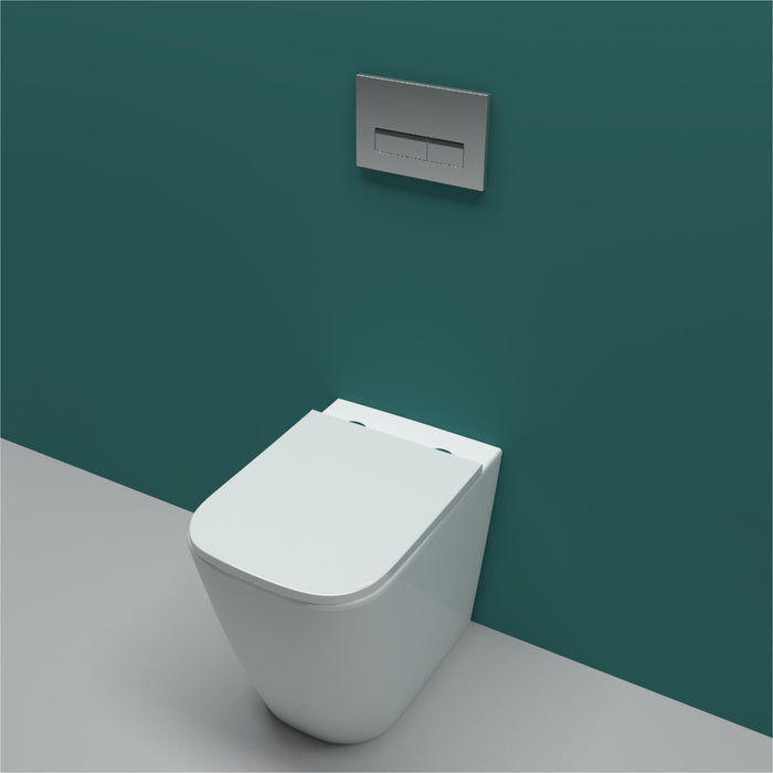 AICA Bathroom Back To Wall Toilet Pan WC Soft Close Seat (UF) BTW