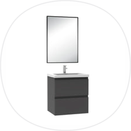 Aica mirror with cabinet