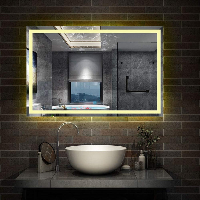 AICA Bathrooms LED Lights Mirror Cabinet 45-80cm