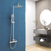 AICA ROUND SILVER SHOWER SET