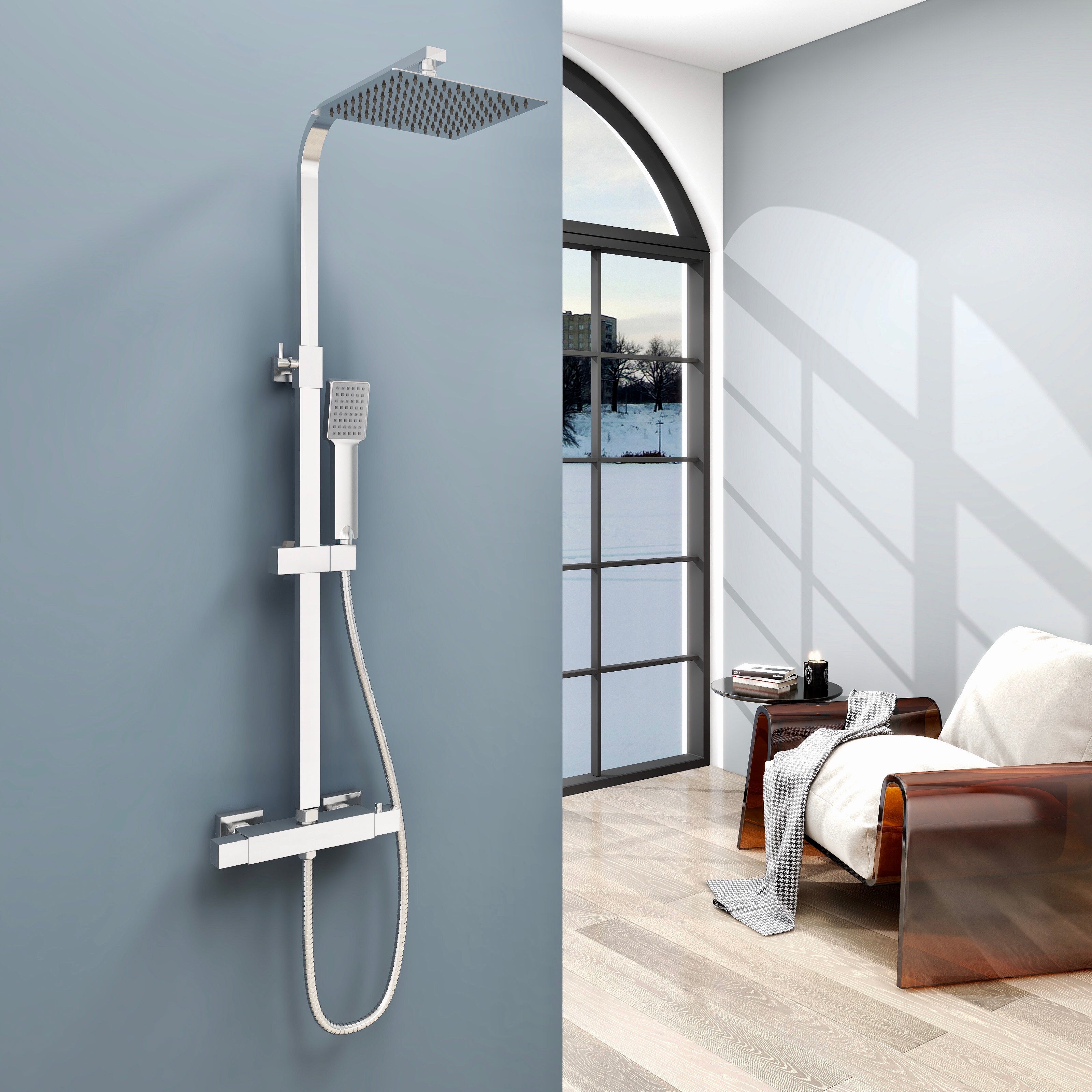 Shower deals mixer bar