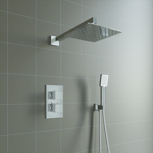 AICA Square Conceal shower set