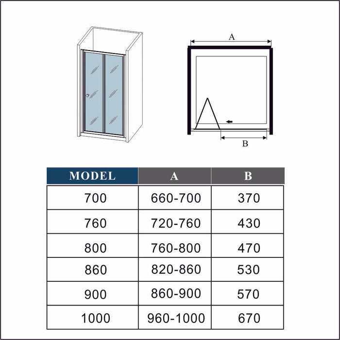 AICA shower enclosure shower door