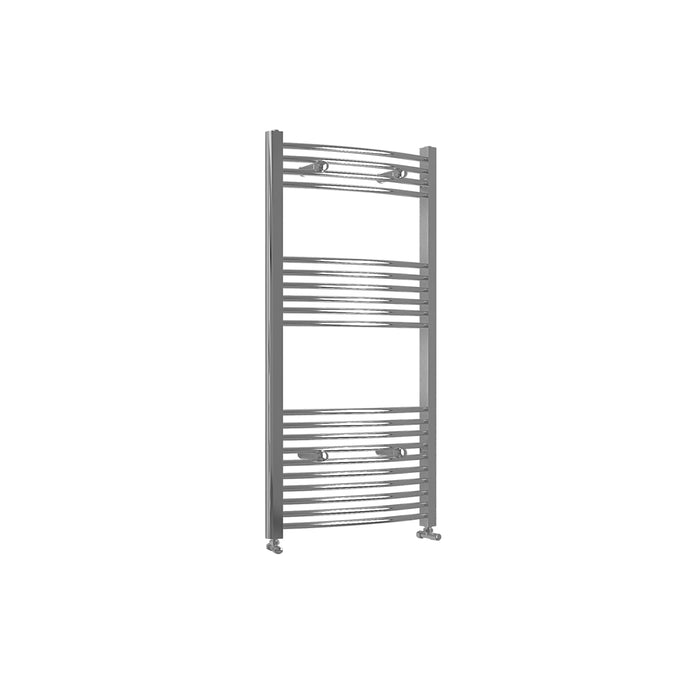 Chrome Bathroom Central Heating Towel Rail Curved Designer Ladder Radiator Warmer