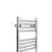 Chrome Heated Towel Rail Straight Bathroom Ladder Radiator Above Detail