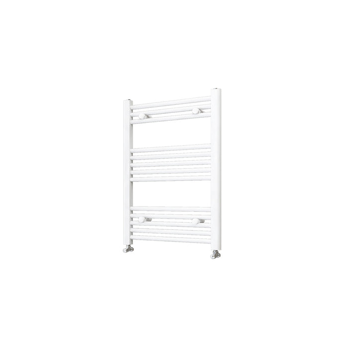 AICA Bathrooms White Central Heating Towel Rail Straight Designer Ladder Radiator Warmer