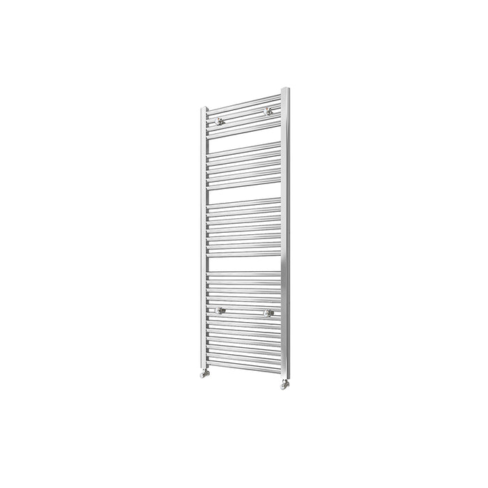 AICA Bathrooms Central Heating Towel Rail Straight Designer Ladder Chrome Radiator Warmer