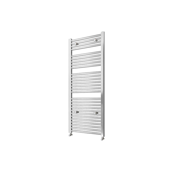 AICA Bathrooms Central Heating Towel Rail Straight Designer Ladder Chrome Radiator Warmer