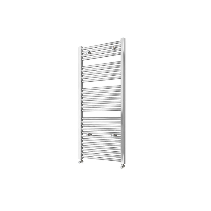 AICA Bathrooms Central Heating Towel Rail Straight Designer Ladder Chrome Radiator Warmer