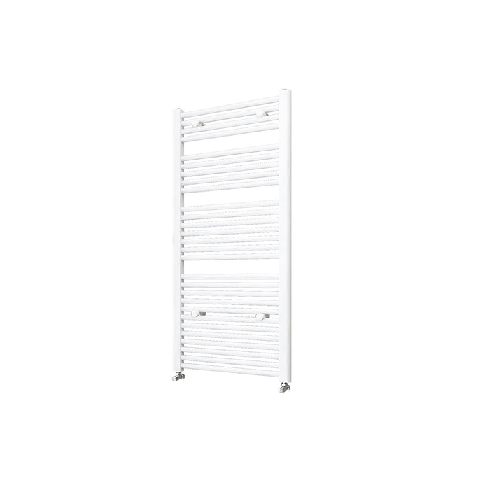 AICA White Central Heating Towel Rail Straight Designer Ladder Radiator Warmer