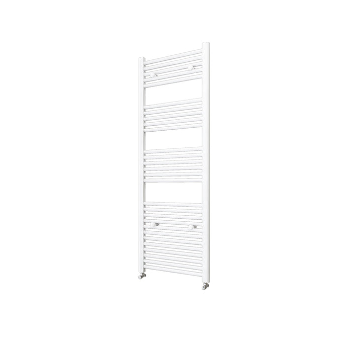 AICA Bathrooms White Central Heating Towel Rail Straight Designer Ladder Radiator Warmer