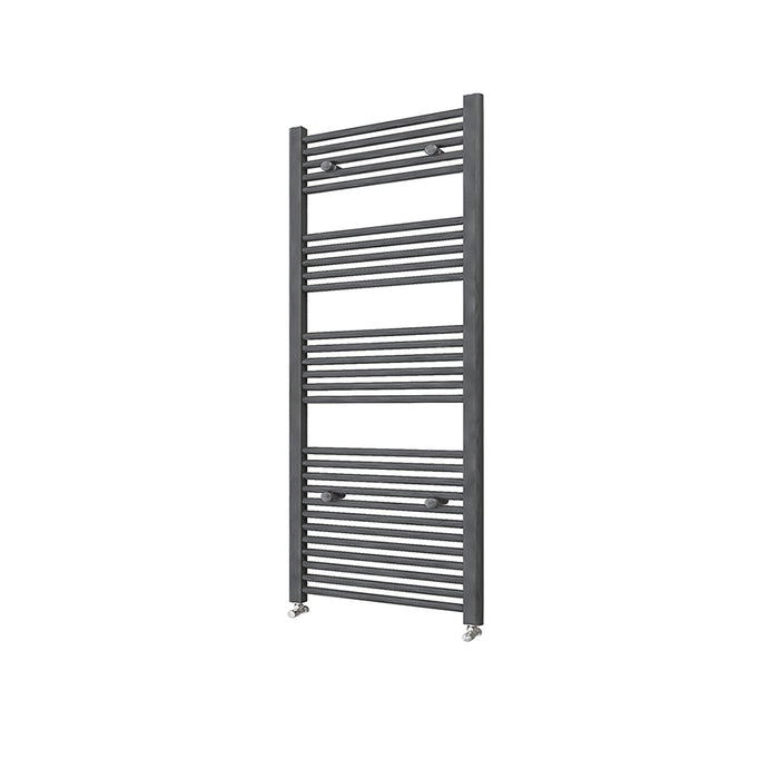 Bathroom Central Heating Towel Rail Straight Designer Anthracite Ladder Radiator Warmer