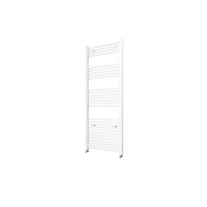 AICA White Central Heating Towel Rail Straight Designer Ladder Radiator Warmer