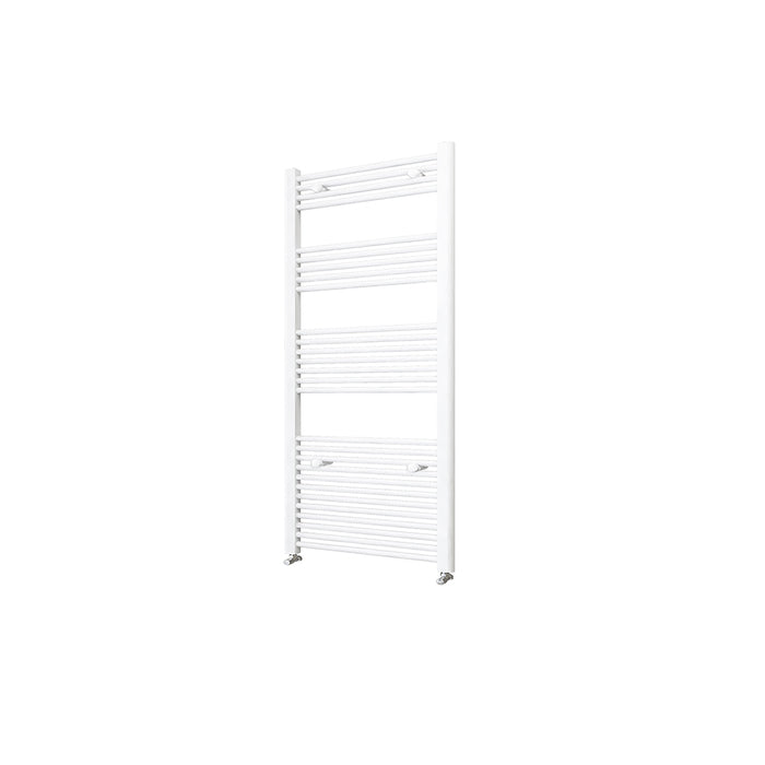 AICA White Central Heating Towel Rail Straight Designer Ladder Radiator Warmer