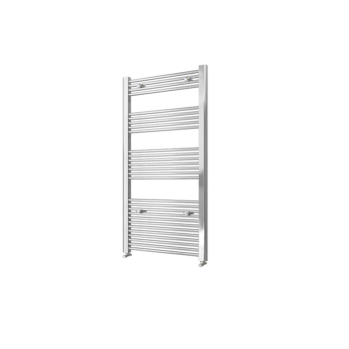 AICA Bathrooms Central Heating Towel Rail Straight Designer Ladder Chrome Radiator Warmer