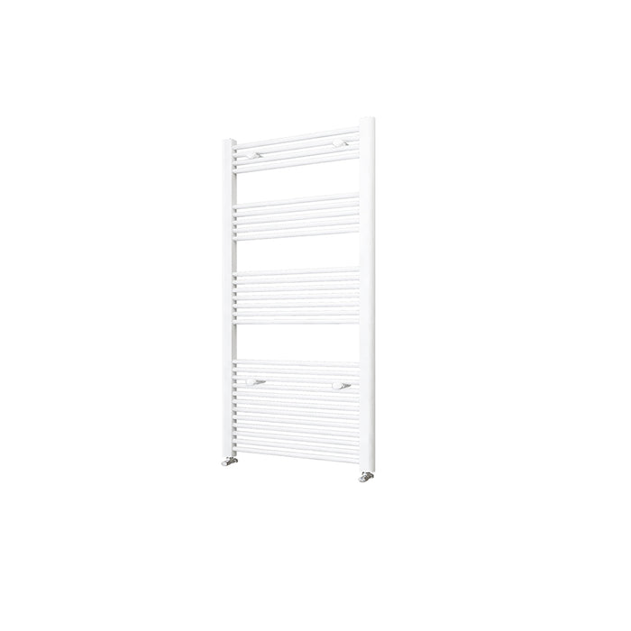 AICA White Central Heating Towel Rail Straight Designer Ladder Radiator Warmer