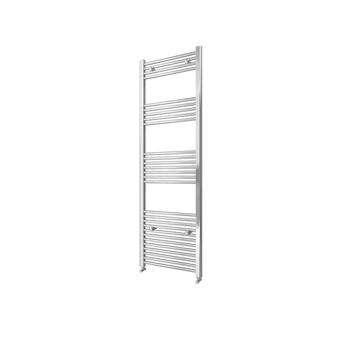 AICA Bathrooms Central Heating Towel Rail Straight Designer Ladder Chrome Radiator Warmer