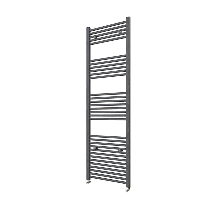 Bathroom Central Heating Towel Rail Straight Designer Anthracite Ladder Radiator Warmer