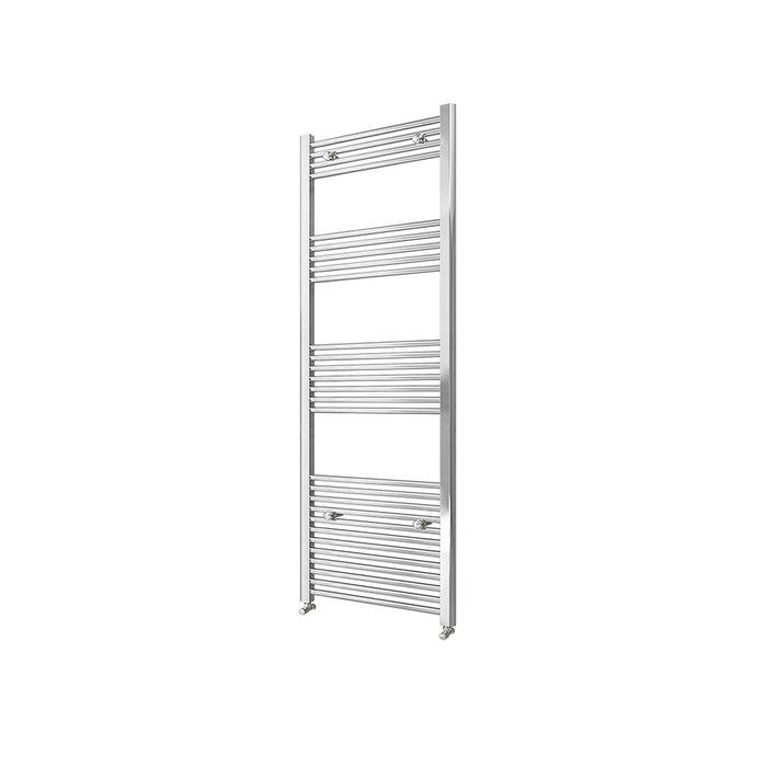 AICA Bathrooms Central Heating Towel Rail Straight Designer Ladder Chrome Radiator Warmer