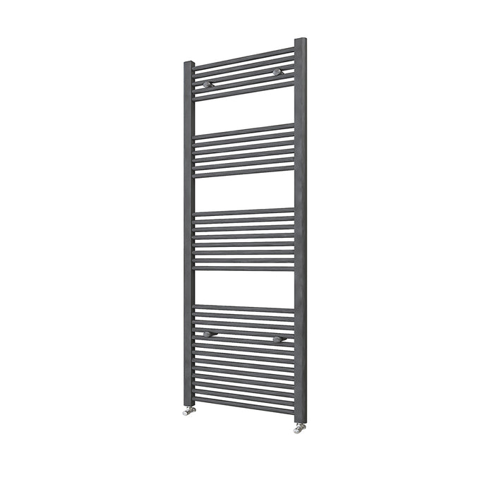 Bathroom Central Heating Towel Rail Straight Designer Anthracite Ladder Radiator Warmer