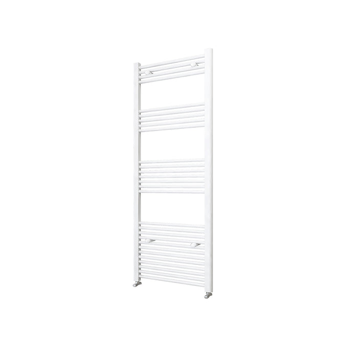 AICA White Central Heating Towel Rail Straight Designer Ladder Radiator Warmer