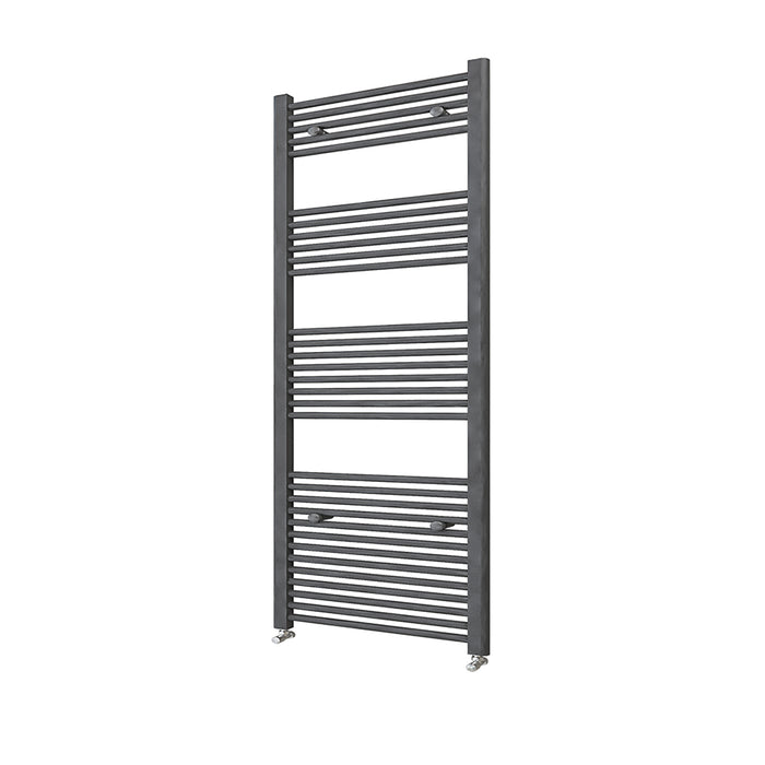 Bathroom Central Heating Towel Rail Straight Designer Anthracite Ladder Radiator Warmer