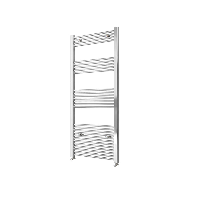 AICA Bathrooms Central Heating Towel Rail Straight Designer Ladder Chrome Radiator Warmer