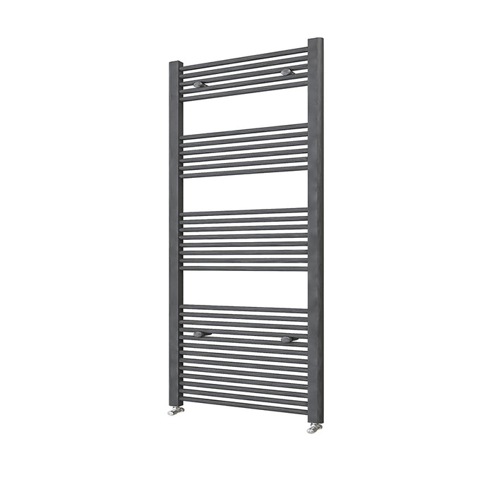 Bathroom Central Heating Towel Rail Straight Designer Anthracite Ladder Radiator Warmer