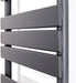 Flat Panel Anthracite Heated Towel Rail ladder Radiator detail