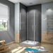 AICA shower enclosure, corner entry, bifold pivot door