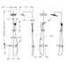 AICA square thermostatic shower