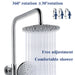 AICA round silver shower set