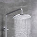 AICA ROUND SILVER SHOWER SET