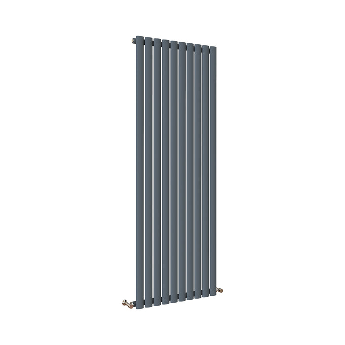 Oval Column White & Anthracite & Black Tall Vertical Central Heating Radiator