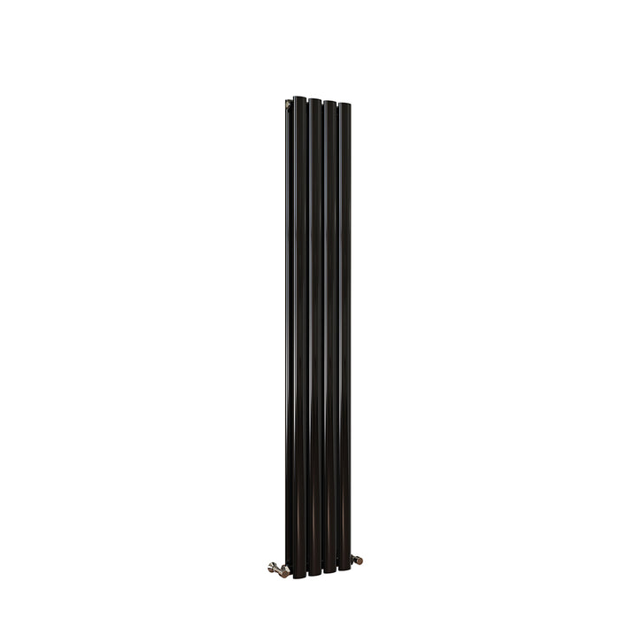 Oval Column White & Anthracite & Black Tall Vertical Central Heating Radiator