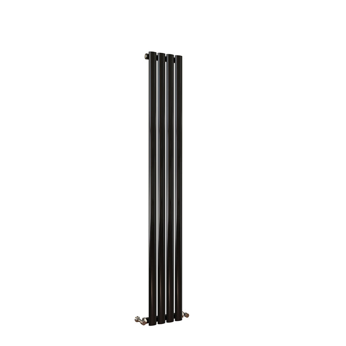 Oval Column White & Anthracite & Black Tall Vertical Central Heating Radiator