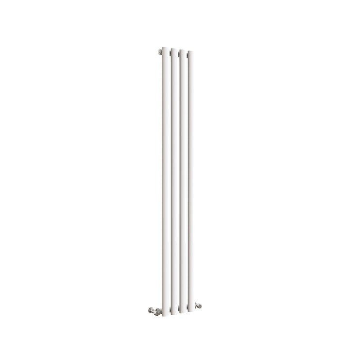 Oval Column White & Anthracite & Black Tall Vertical Central Heating Radiator