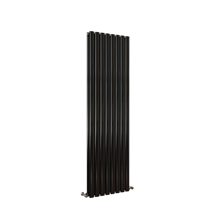 Oval Column White & Anthracite & Black Tall Vertical Central Heating Radiator