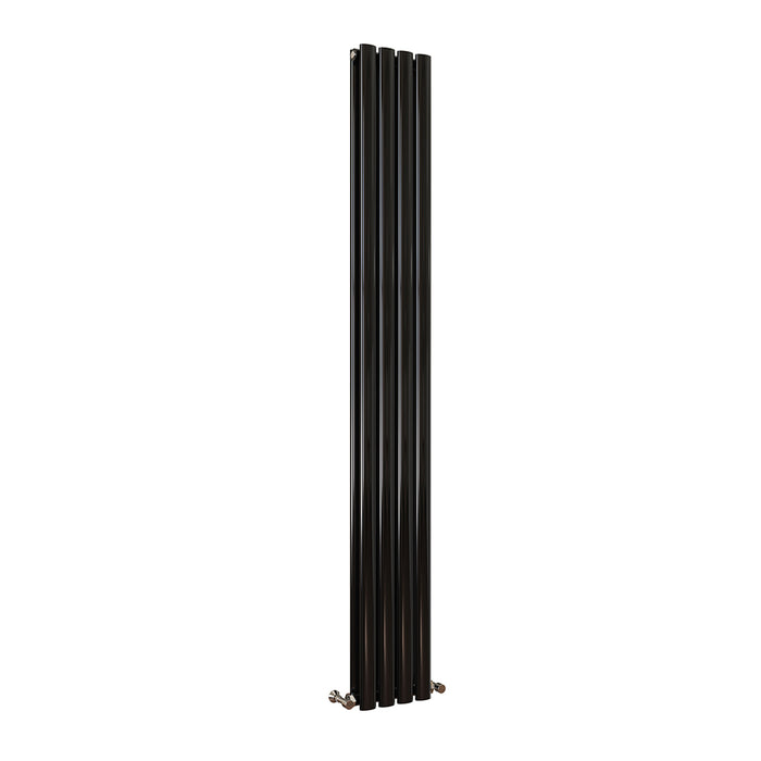 Oval Column White & Anthracite & Black Tall Vertical Central Heating Radiator