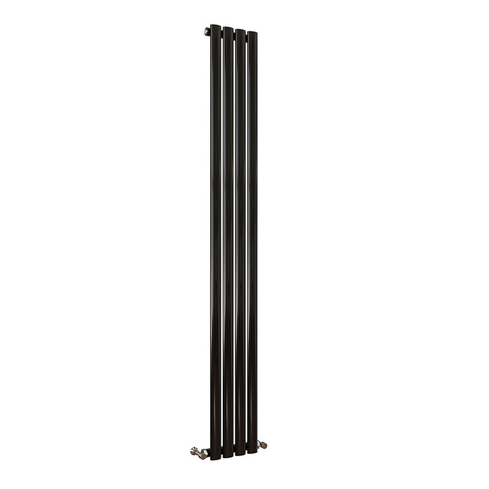 Oval Column White & Anthracite & Black Tall Vertical Central Heating Radiator