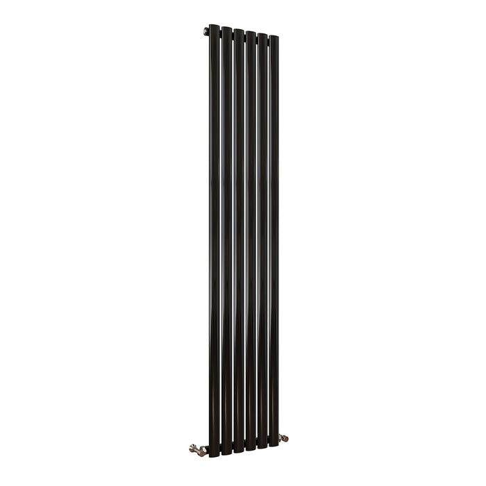 Oval Column White & Anthracite & Black Tall Vertical Central Heating Radiator