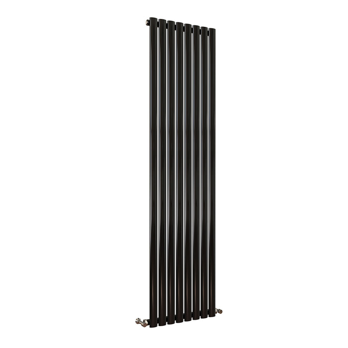 Oval Column White & Anthracite & Black Tall Vertical Central Heating Radiator