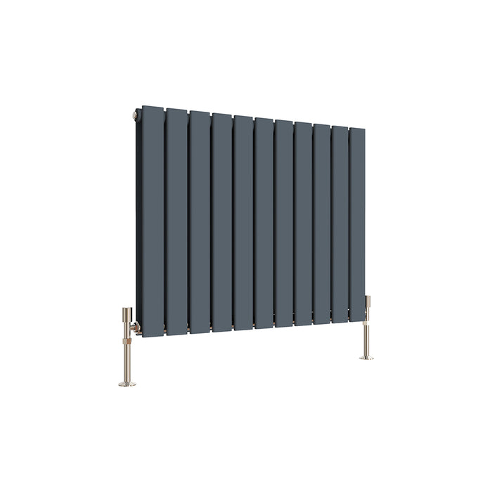 Flat Panel Anthracite & White & Black Horizontal Designer Radiator