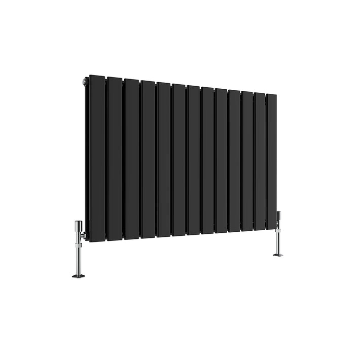 Flat Panel Anthracite & White & Black Horizontal Designer Radiator