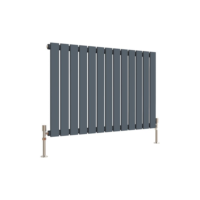 Flat Panel Anthracite & White & Black Horizontal Designer Radiator