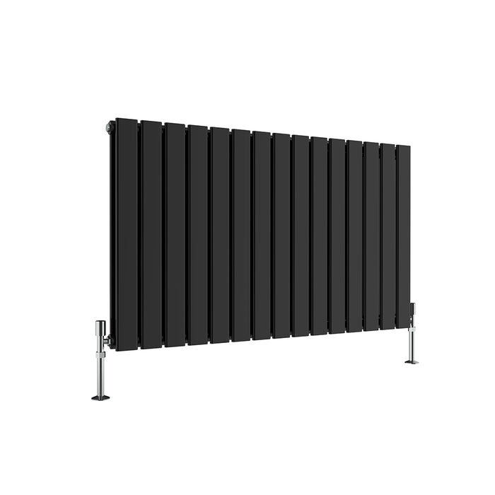 Flat Panel Anthracite & White & Black Horizontal Designer Radiator